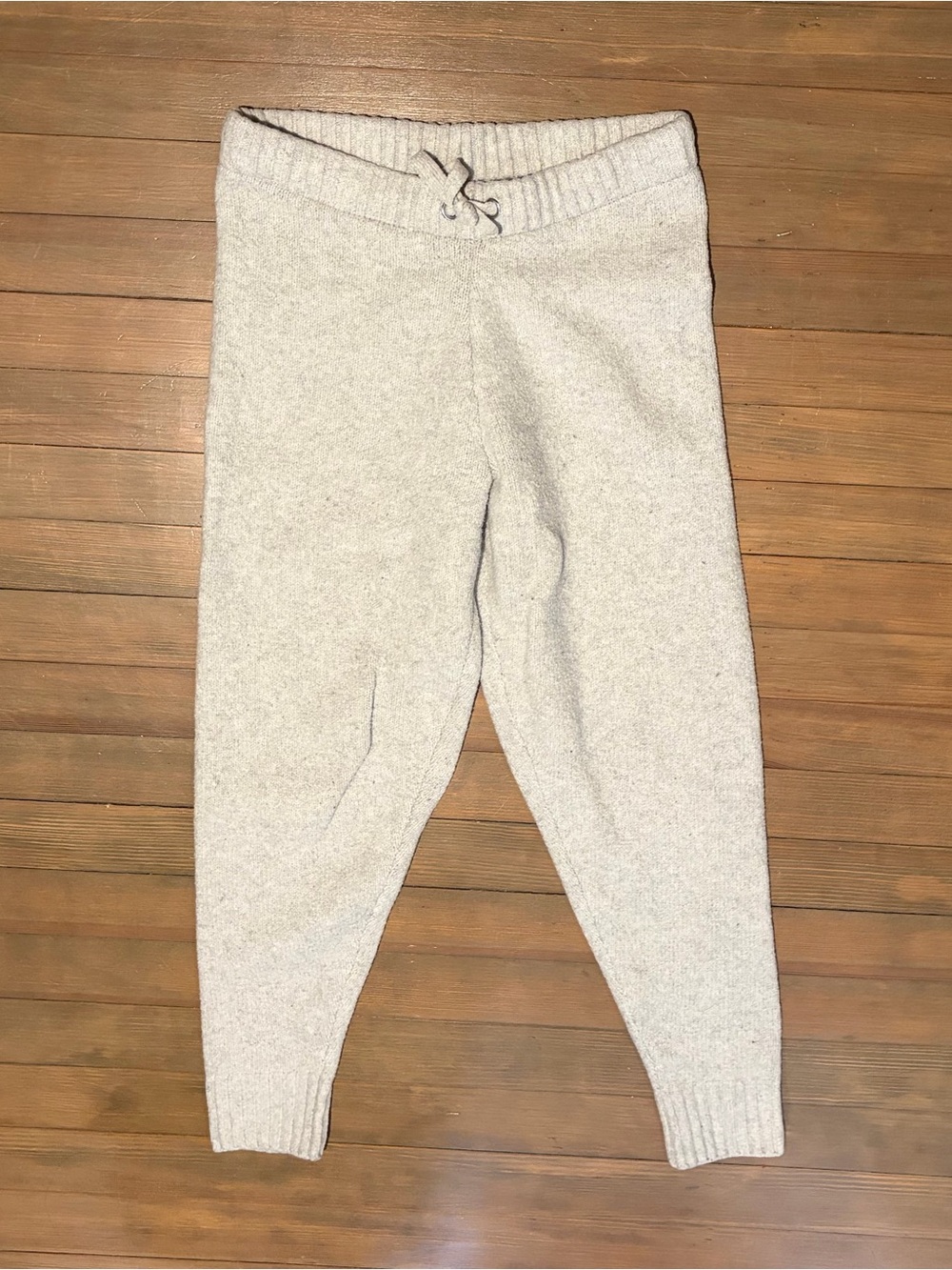 Cozy Knit Jogger Pants in Light Heather